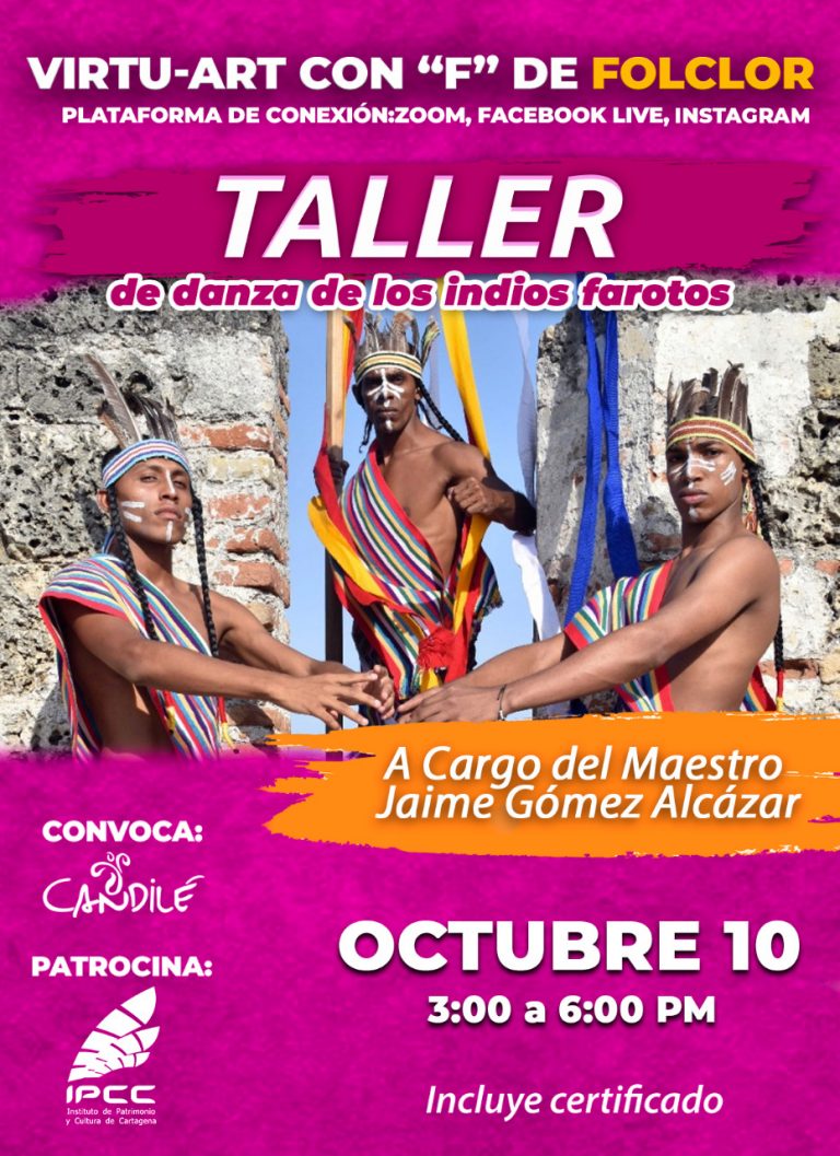 Flayer de danza Indios